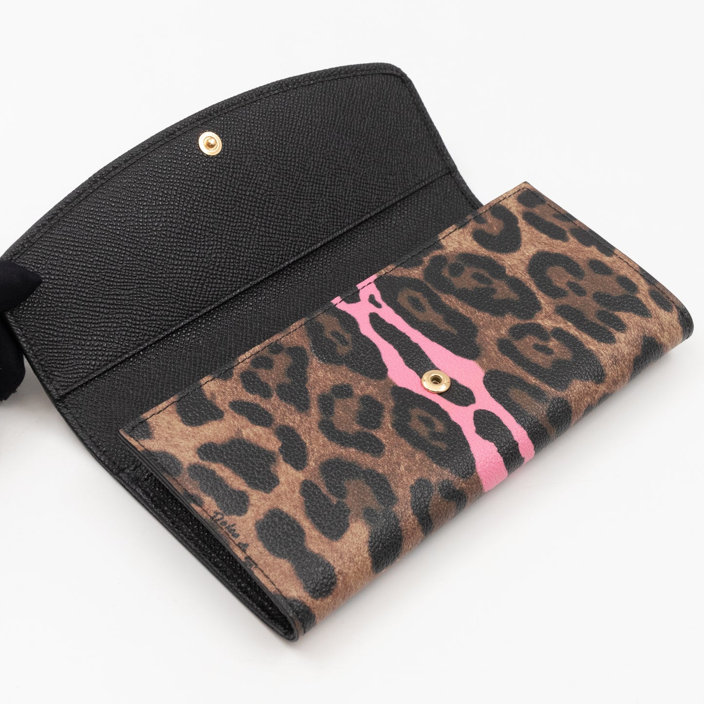 Rosaria Long Wallet Leopard Print