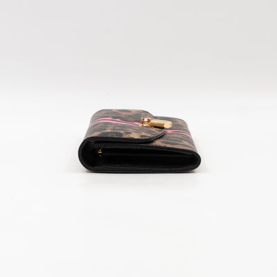 Rosaria Long Wallet Leopard Print