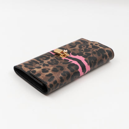 Rosaria Long Wallet Leopard Print