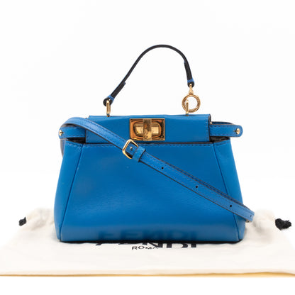 Peekaboo Micro Royal Blue Nappa Leather