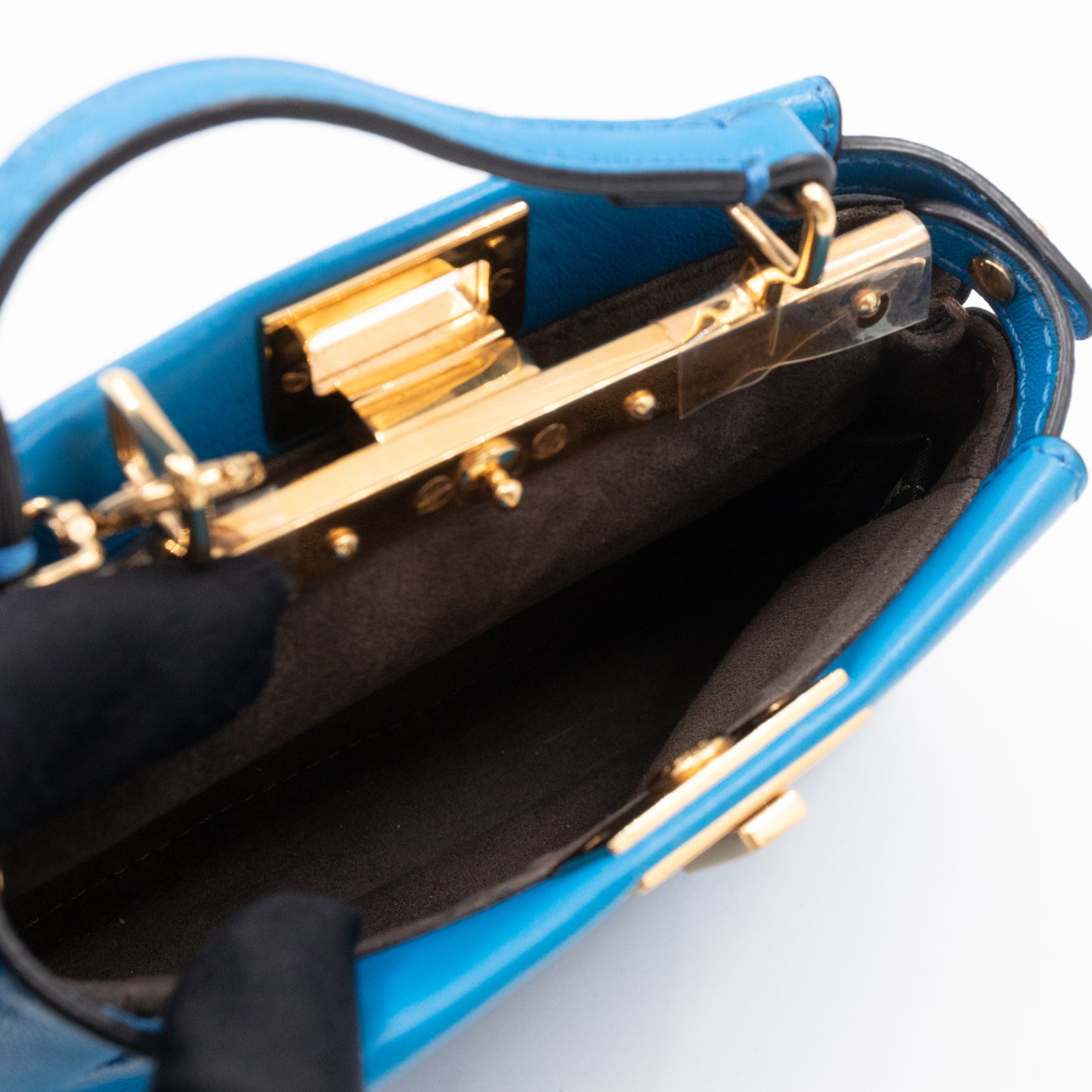 Peekaboo Micro Royal Blue Nappa Leather