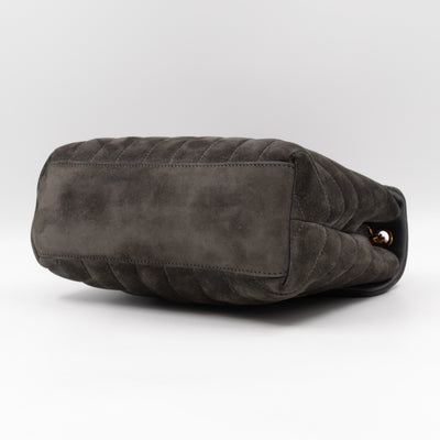 Loulou Small Grey Suede