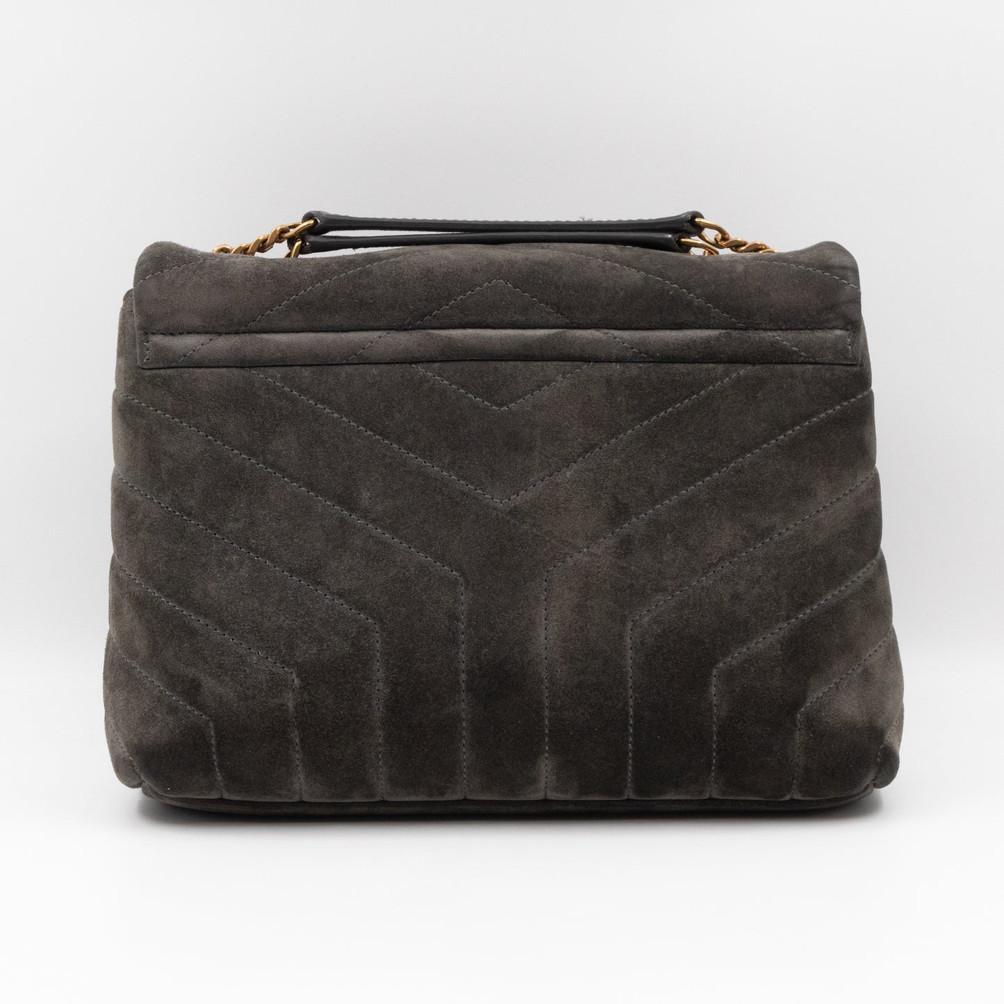 Loulou Small Grey Suede