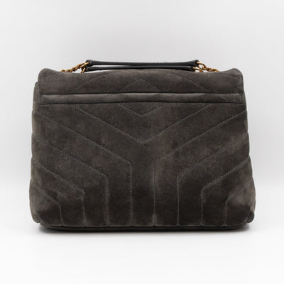 Loulou Small Grey Suede