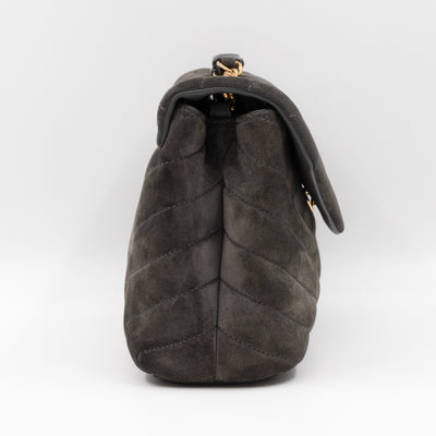 Loulou Small Grey Suede