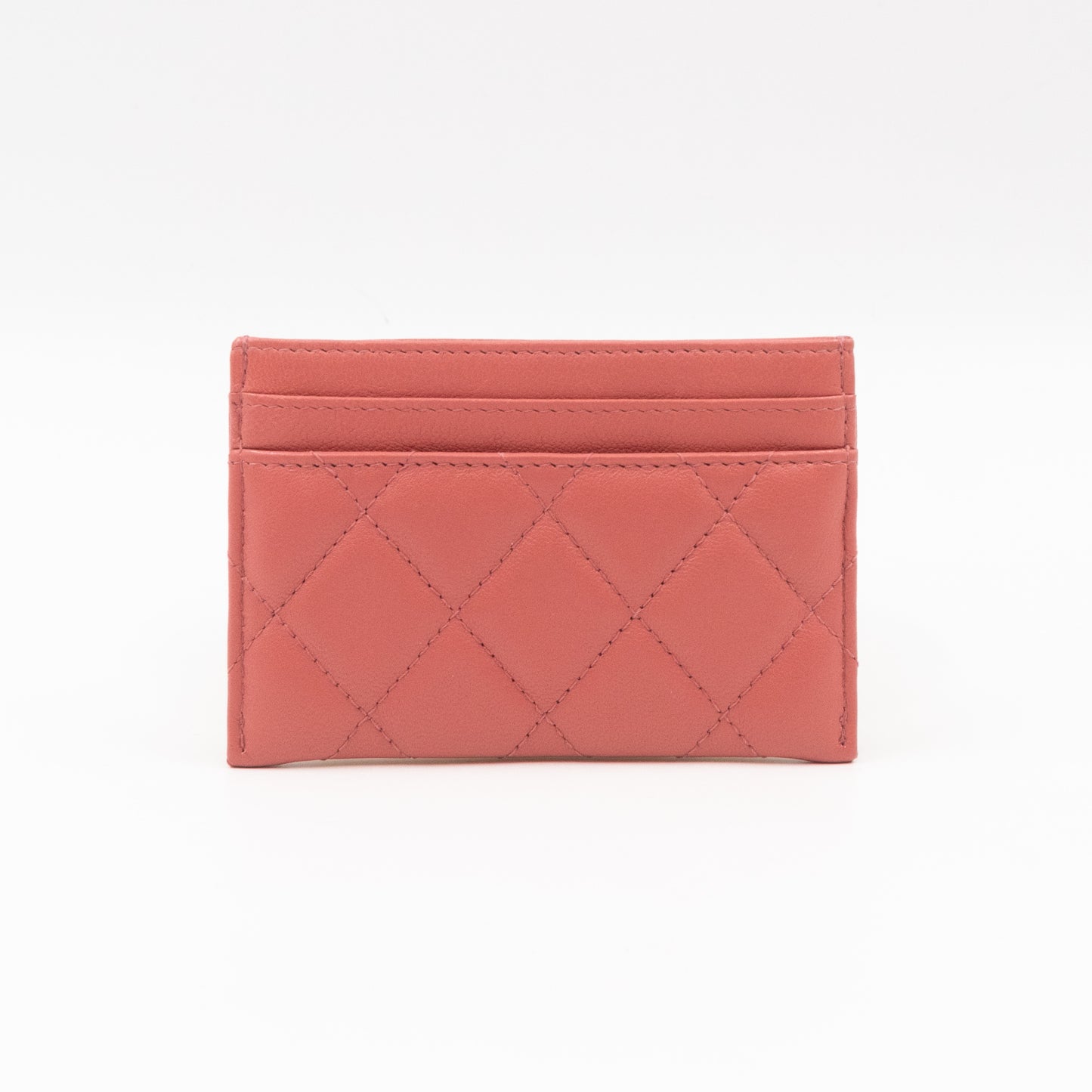 Chanel 19 Card Holder Pink Leather