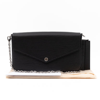 Louis Vuitton Pochette Felicie Black Epi Leather – Queen Station