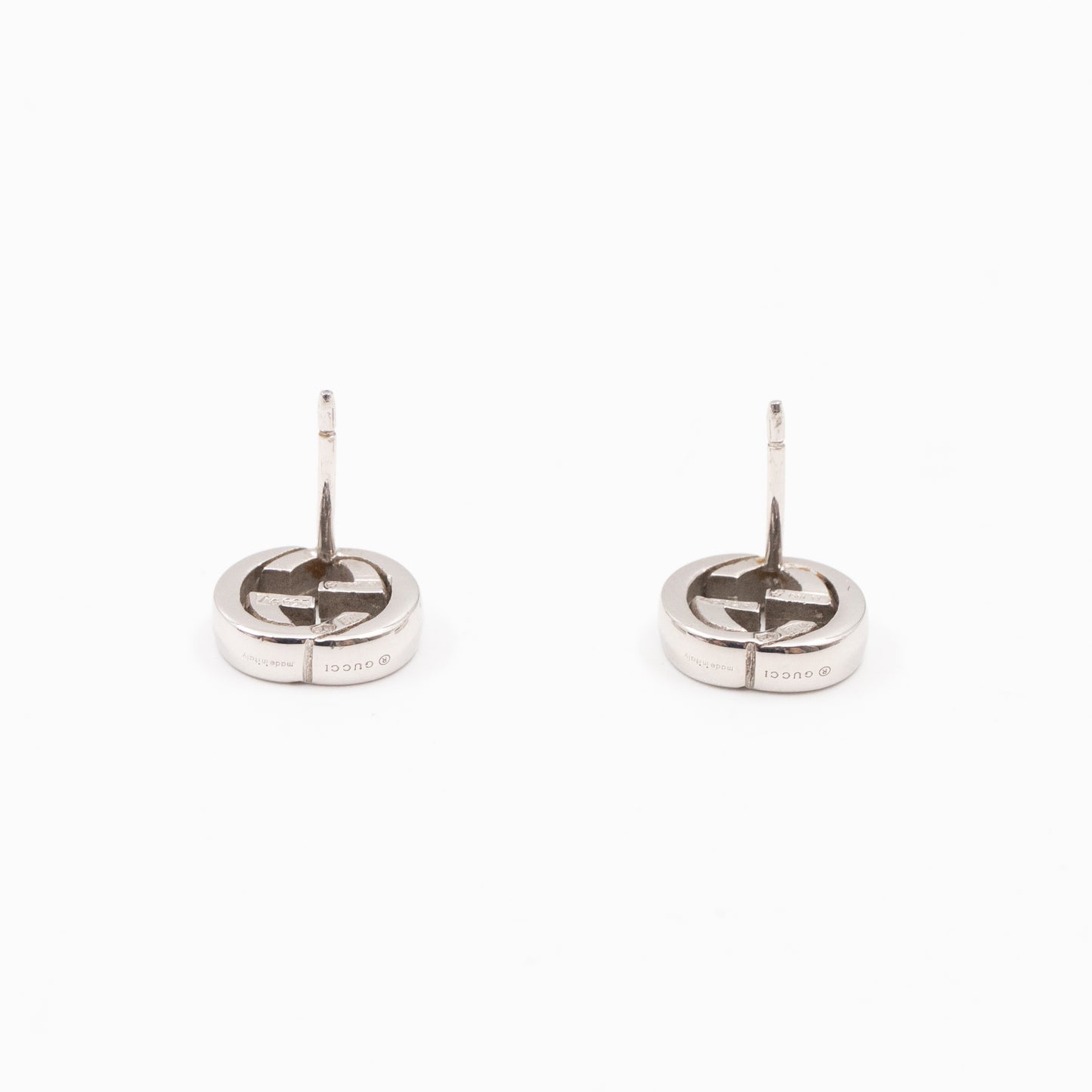 Interlocking G Stud Sterling Earrings 925 Silver