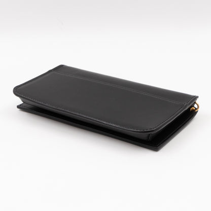 Cassandre Phone Holder Black Smooth Leather