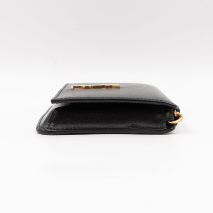 Cassandre Phone Holder Black Smooth Leather