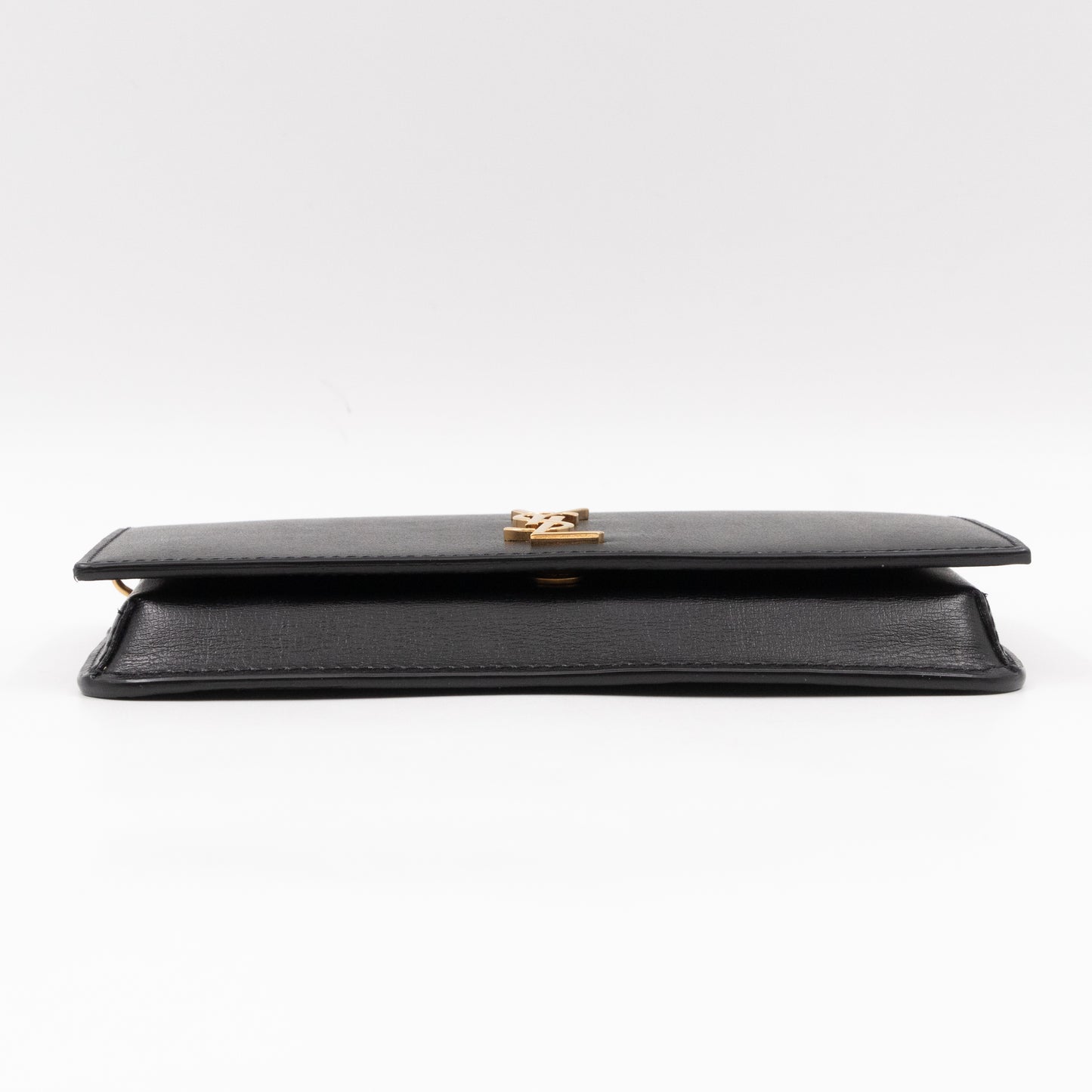 Cassandre Phone Holder Black Smooth Leather