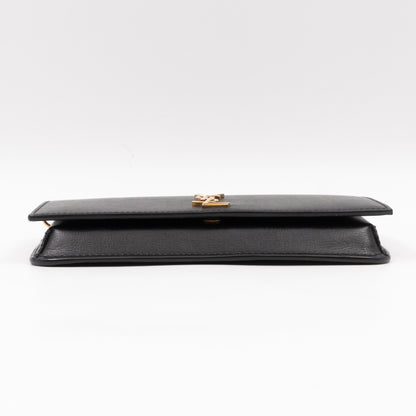 Cassandre Phone Holder Black Smooth Leather