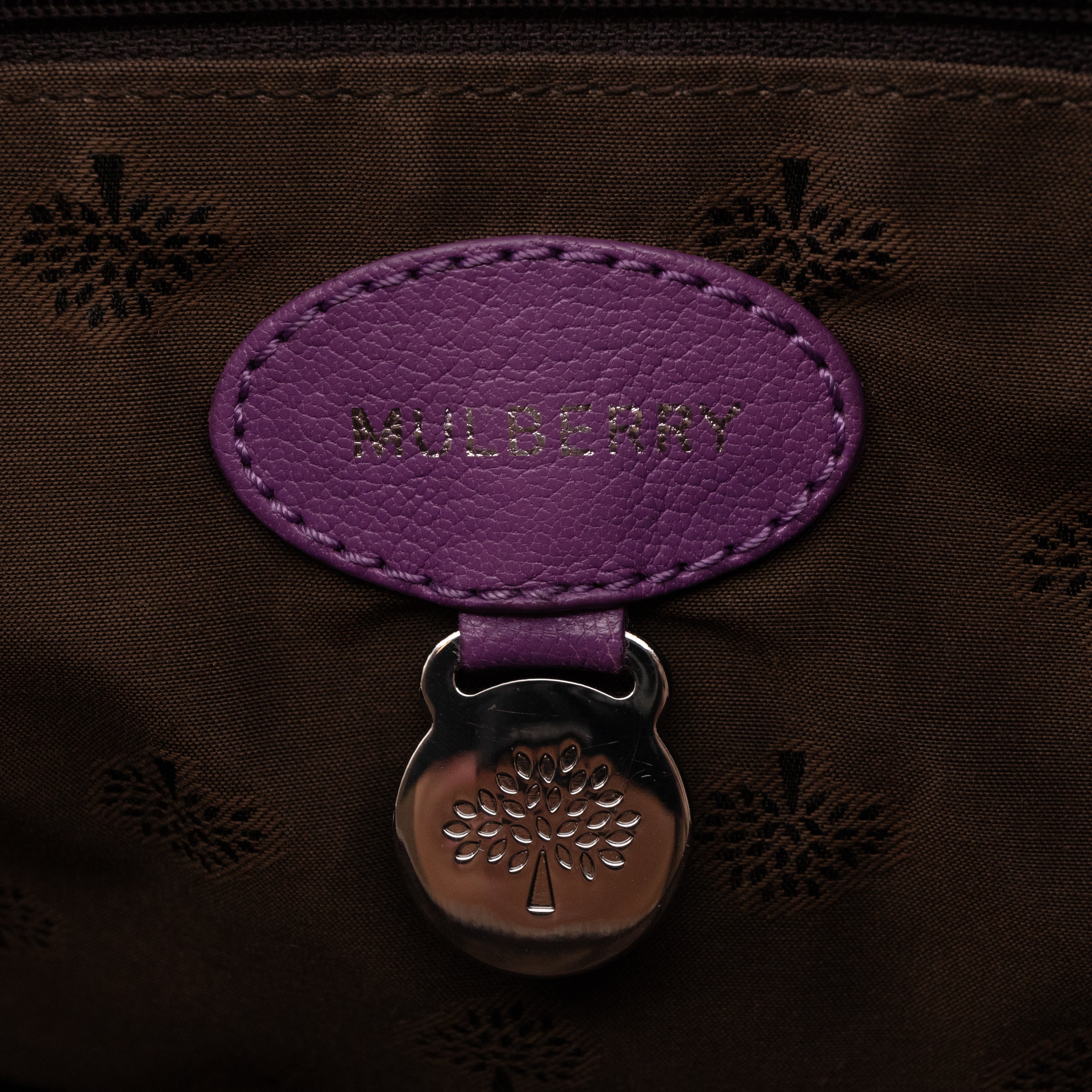 Del Rey Bag Purple Leather