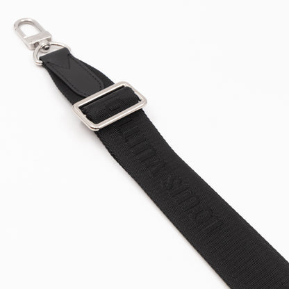 Bandoulière Shoulder Strap Black Jacquard Fabric