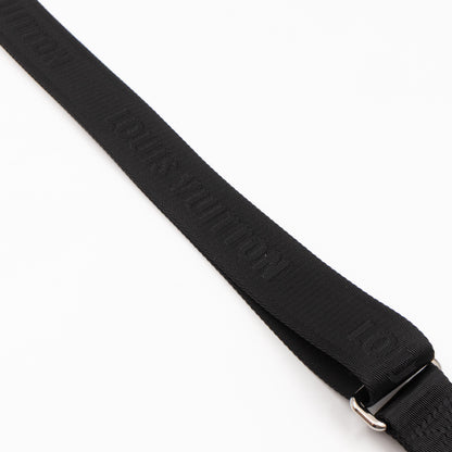 Bandoulière Shoulder Strap Black Jacquard Fabric