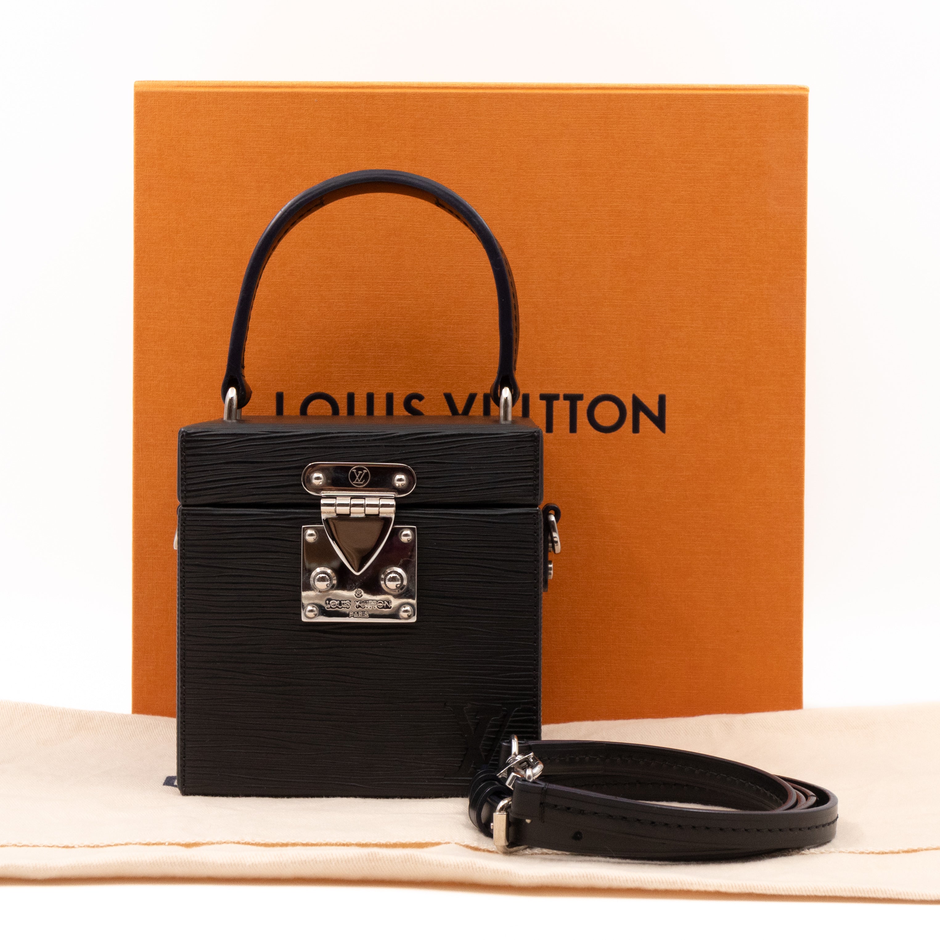 Bleecker Box Black Epi Leather