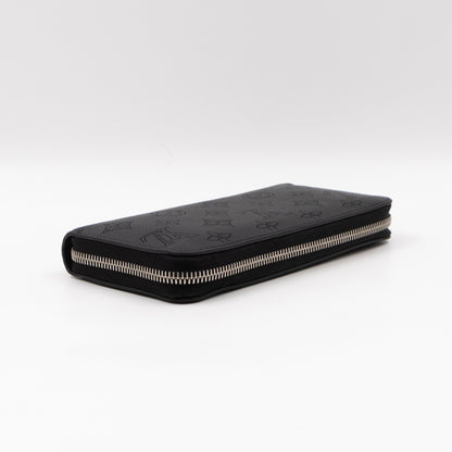 Zippy Wallet Black Mahina Monogram Leather