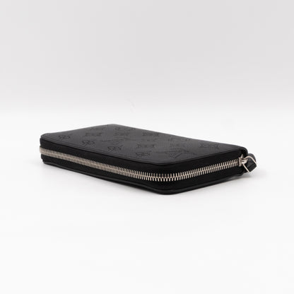 Zippy Wallet Black Mahina Monogram Leather