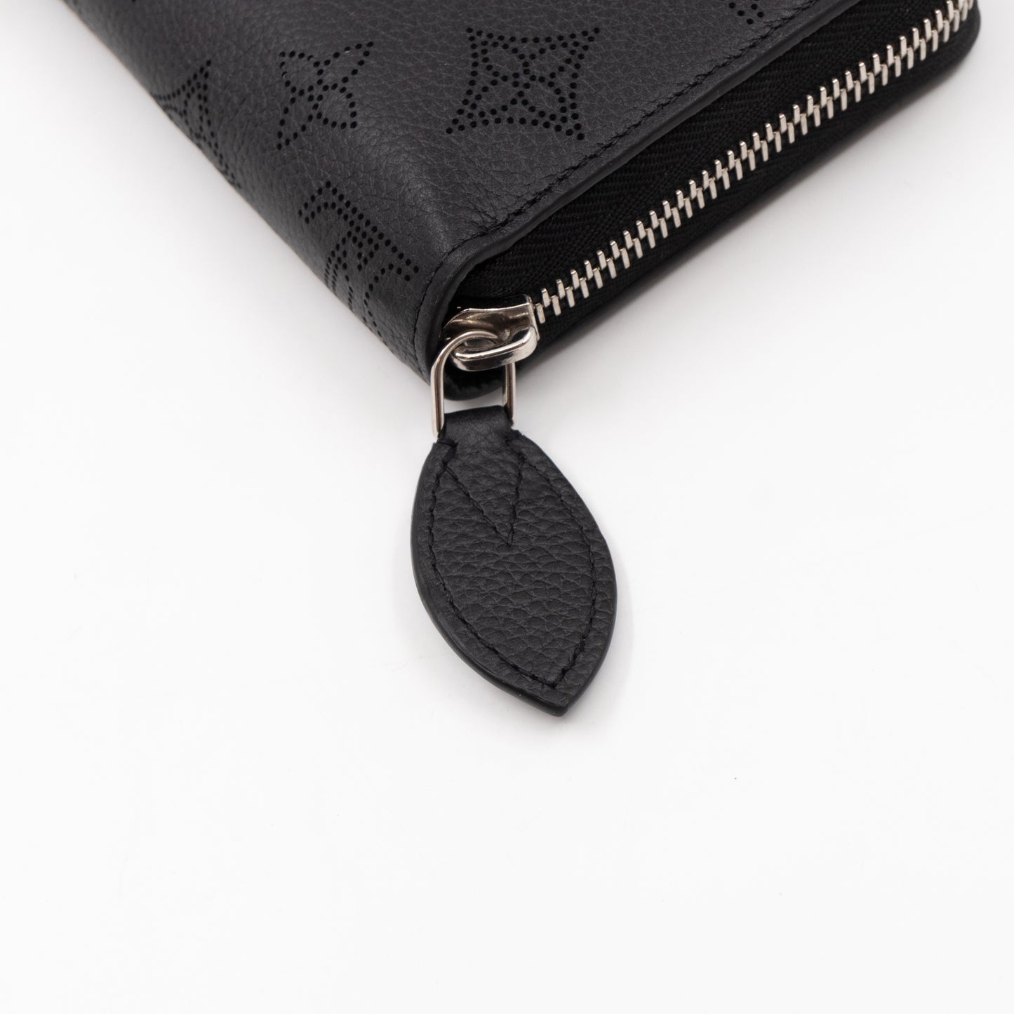 Zippy Wallet Black Mahina Monogram Leather