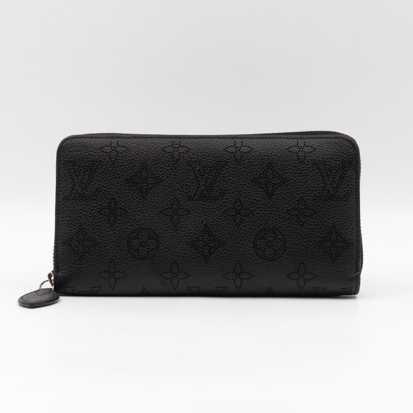 Zippy Wallet Black Mahina Monogram Leather