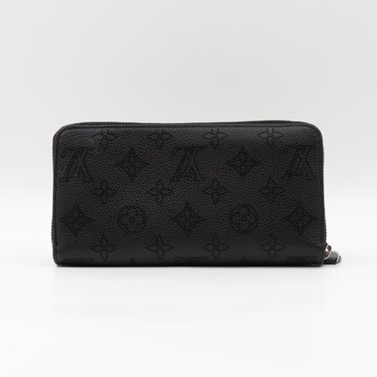 Zippy Wallet Black Mahina Monogram Leather