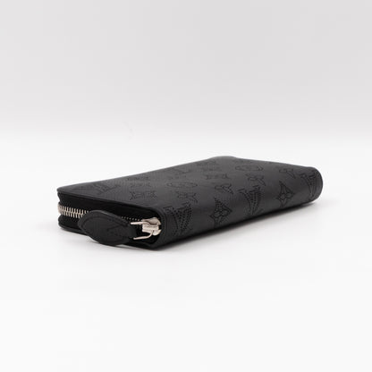 Zippy Wallet Black Mahina Monogram Leather