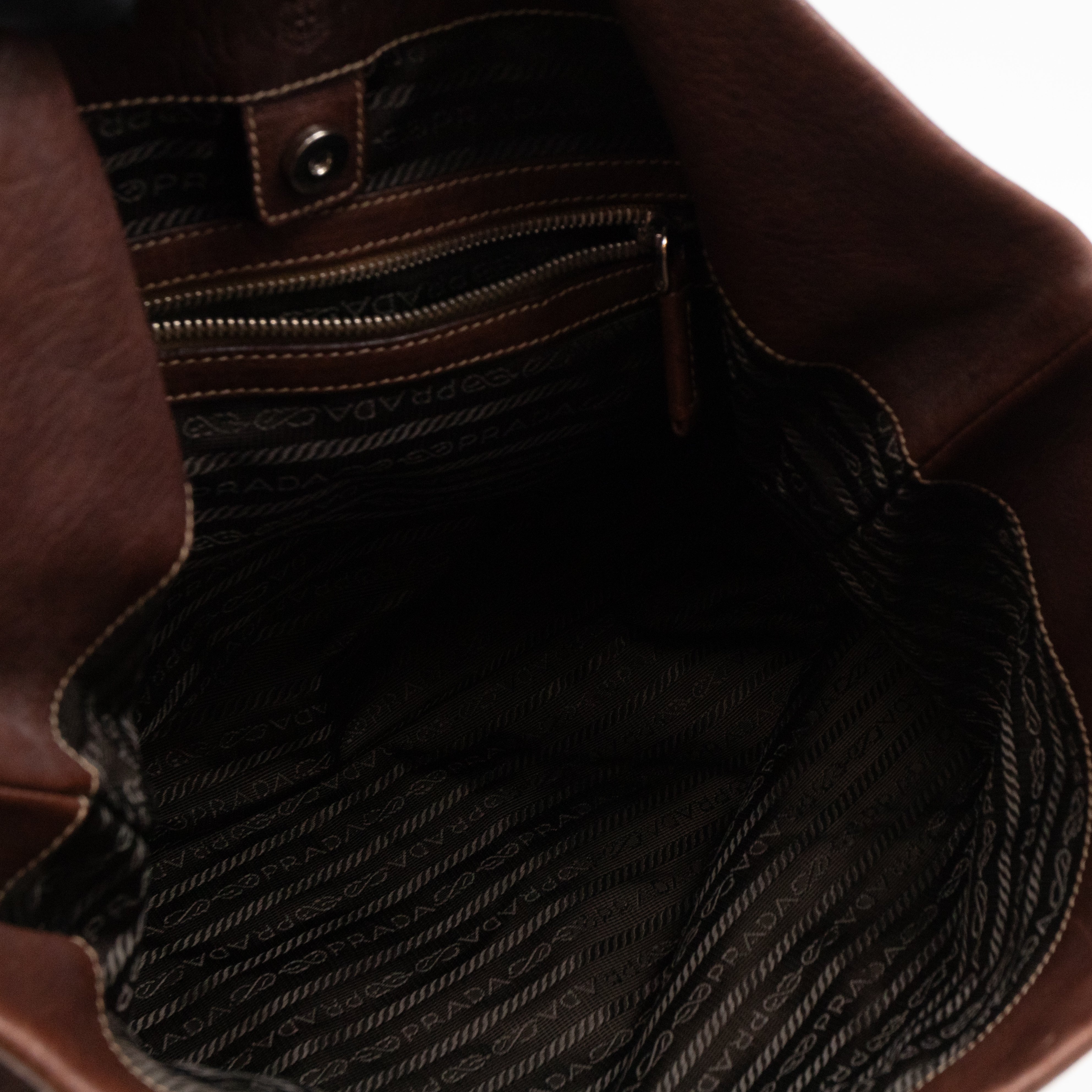 Canapa Hobo Bag Brown Canvas Rope Handle
