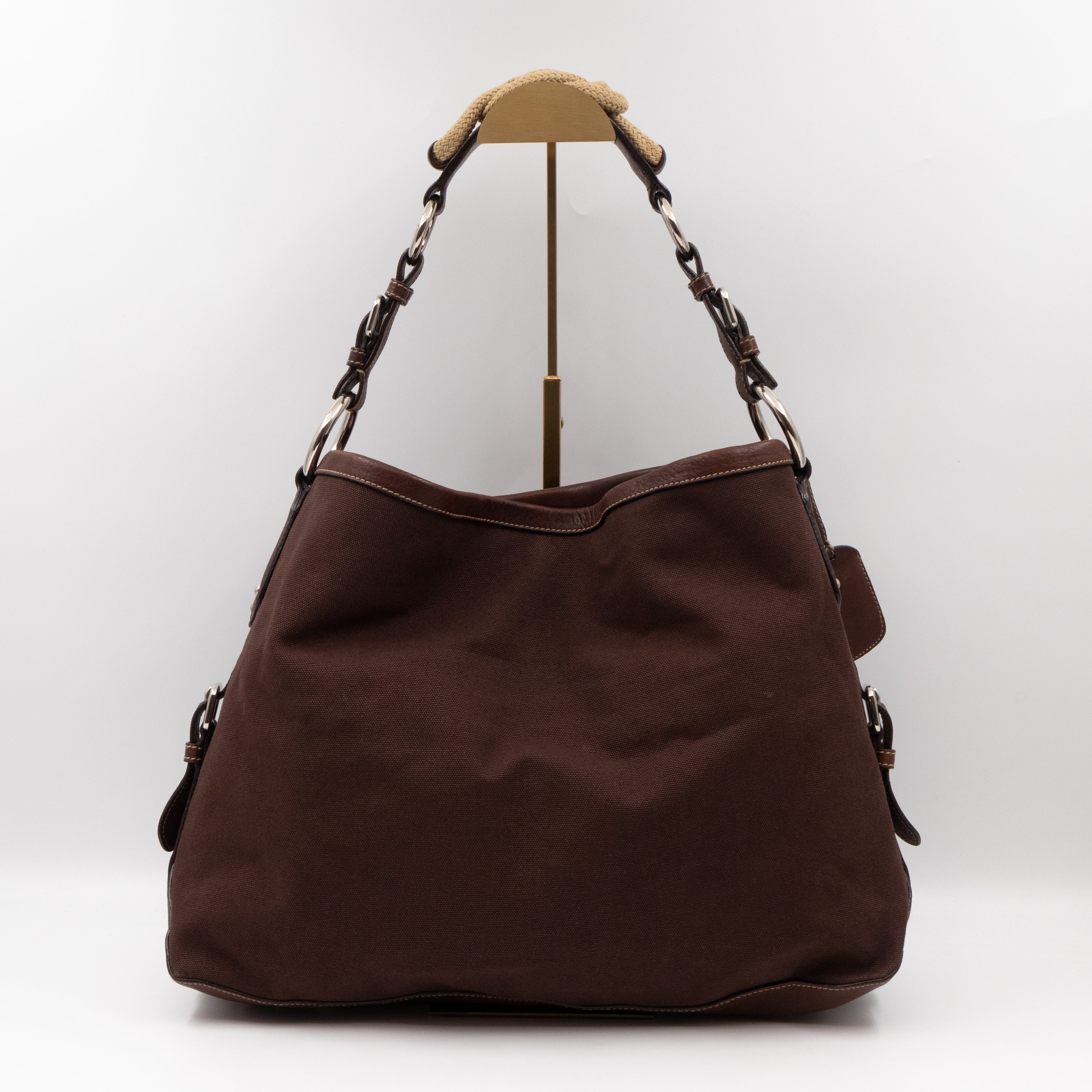 Canapa Hobo Canvas with hand woven rope