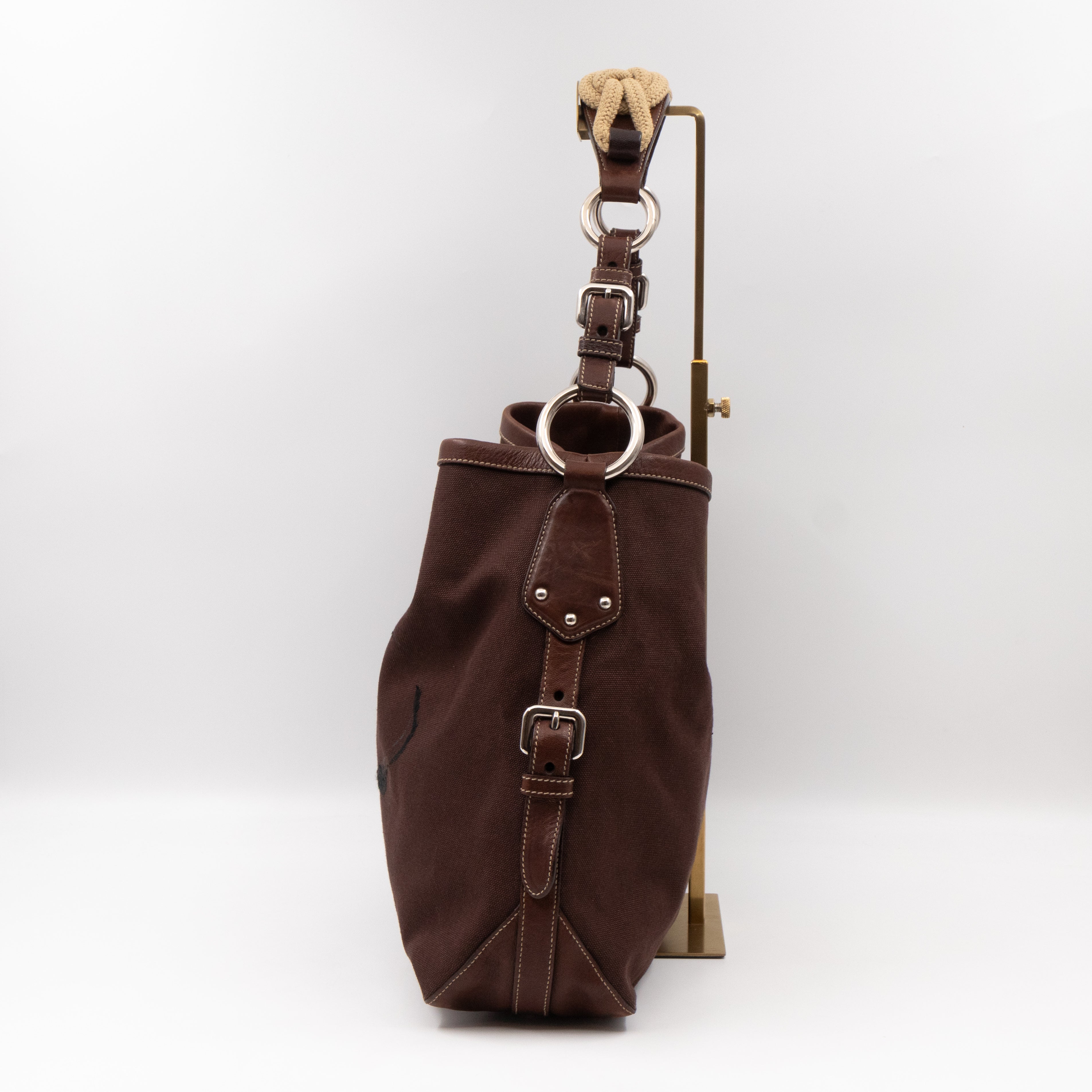 Canapa Hobo Canvas with hand woven rope
