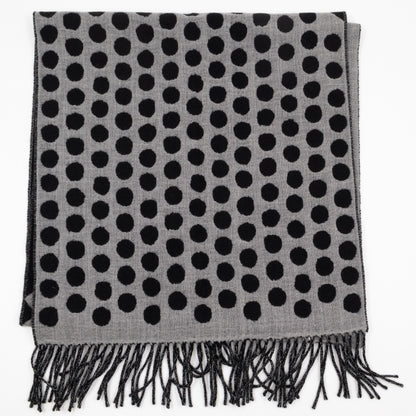 Polkagram Scarf Black