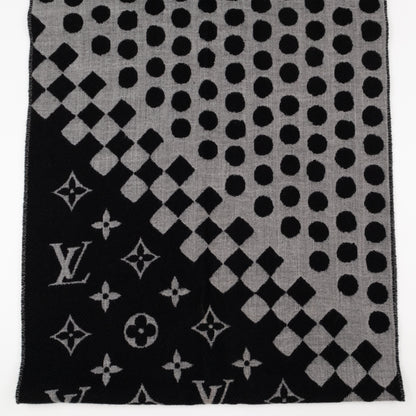 Polkagram Scarf Black