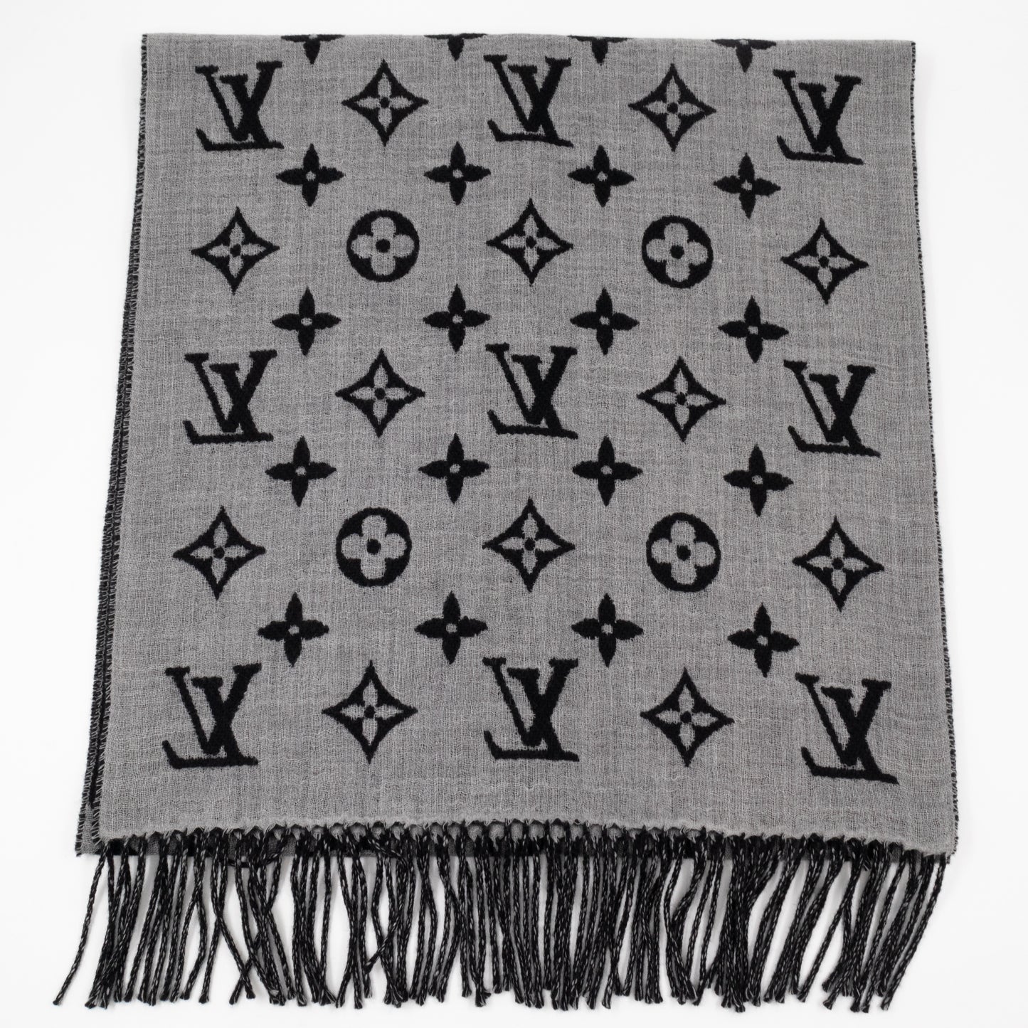 Polkagram Scarf Black