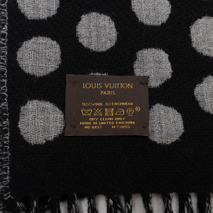 Polkagram Scarf Black