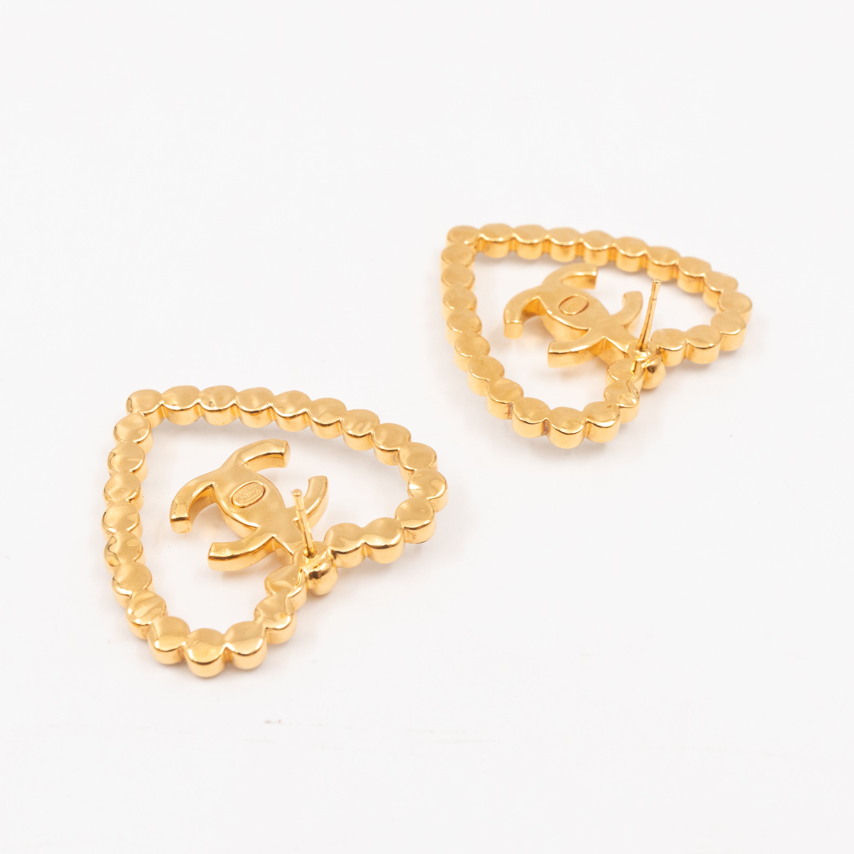 CC in Crystal Heart Earrings