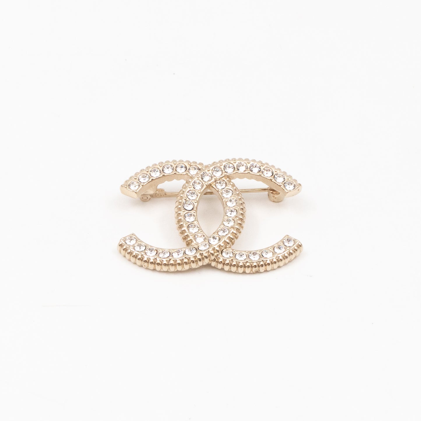 CC Crystal Brooch Light Gold