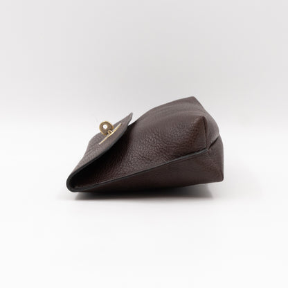 Classic Darley Small Cosmetic Pouch Chocolate Leather