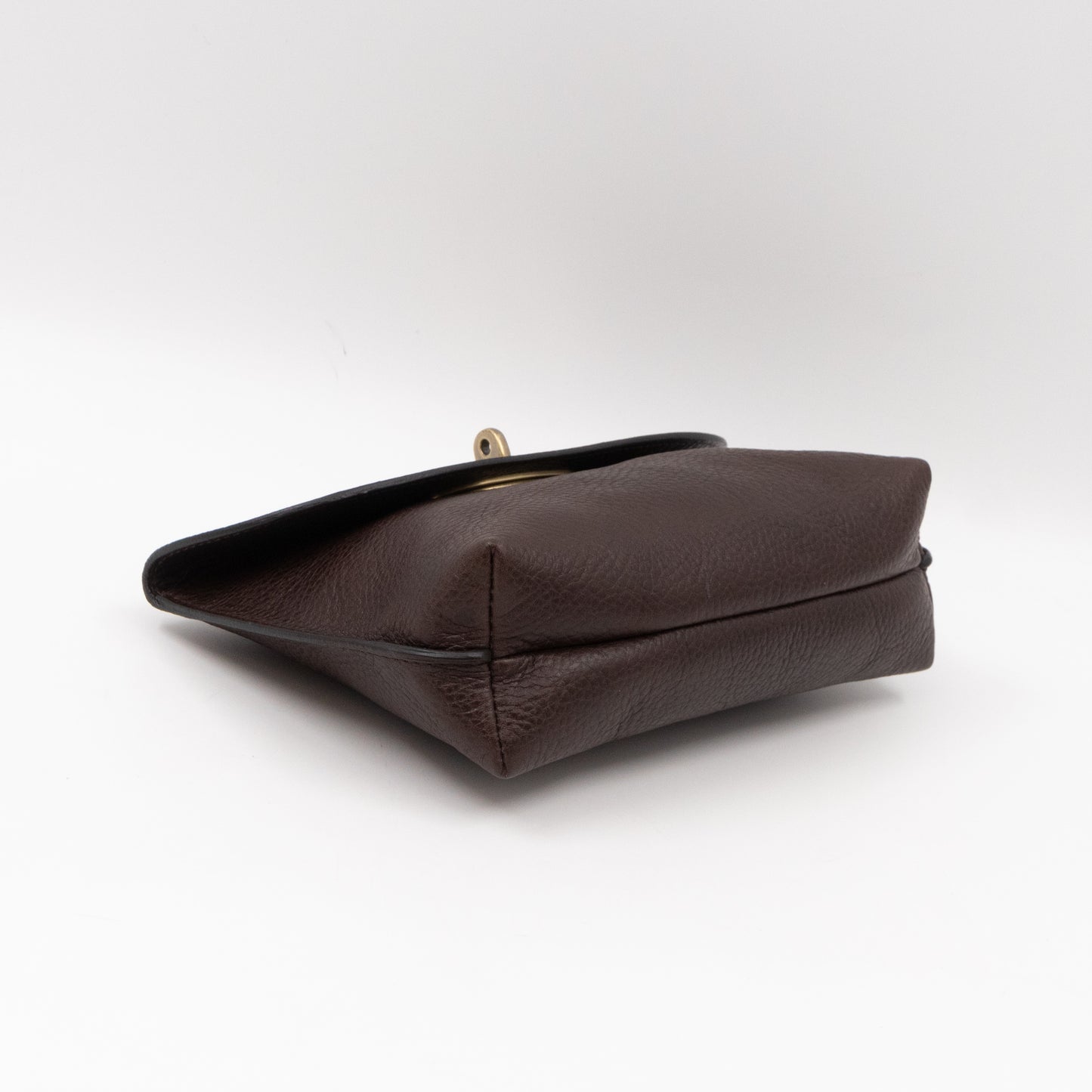 Classic Darley Small Cosmetic Pouch Chocolate Leather