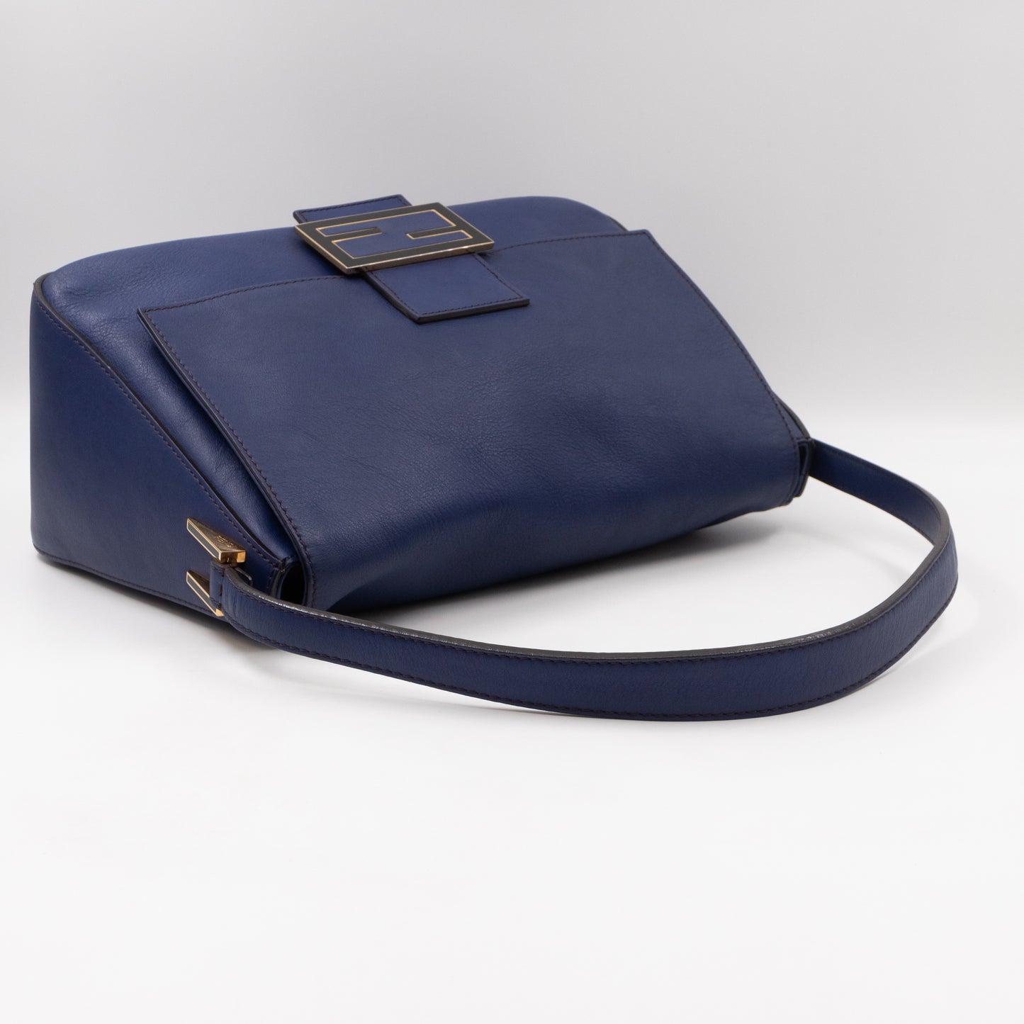 Mamma Forever Baguette Blue Leather