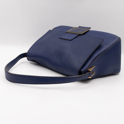 Mamma Forever Baguette Blue Leather