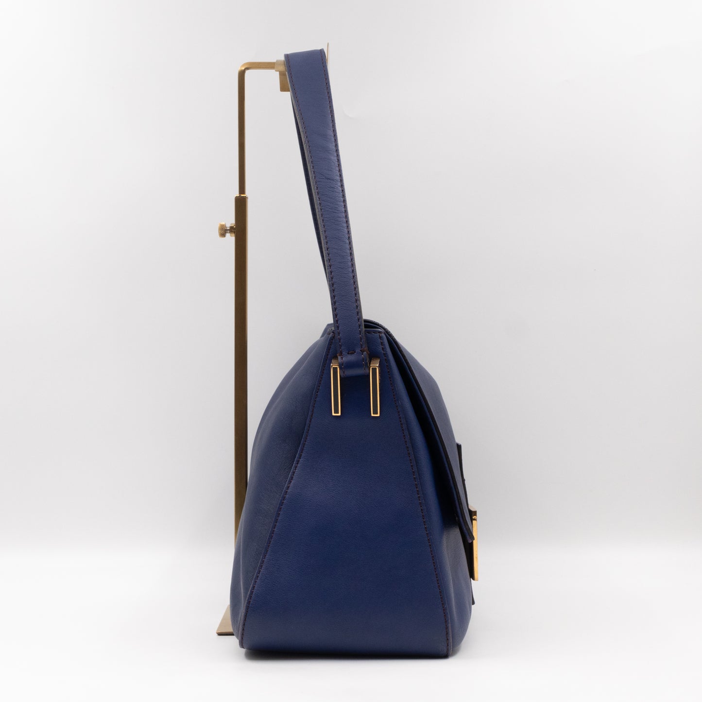 Mamma Forever Baguette Blue Leather