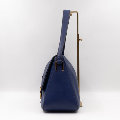 Mamma Forever Baguette Blue Leather