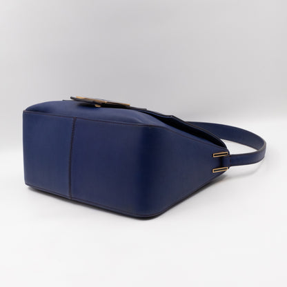 Mamma Forever Baguette Blue Leather