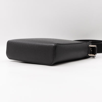 Anton Pochette Black Taiga Leather