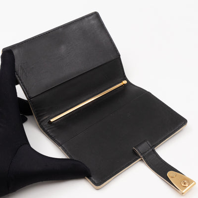 Small Agenda Cover Black Suhali Leather