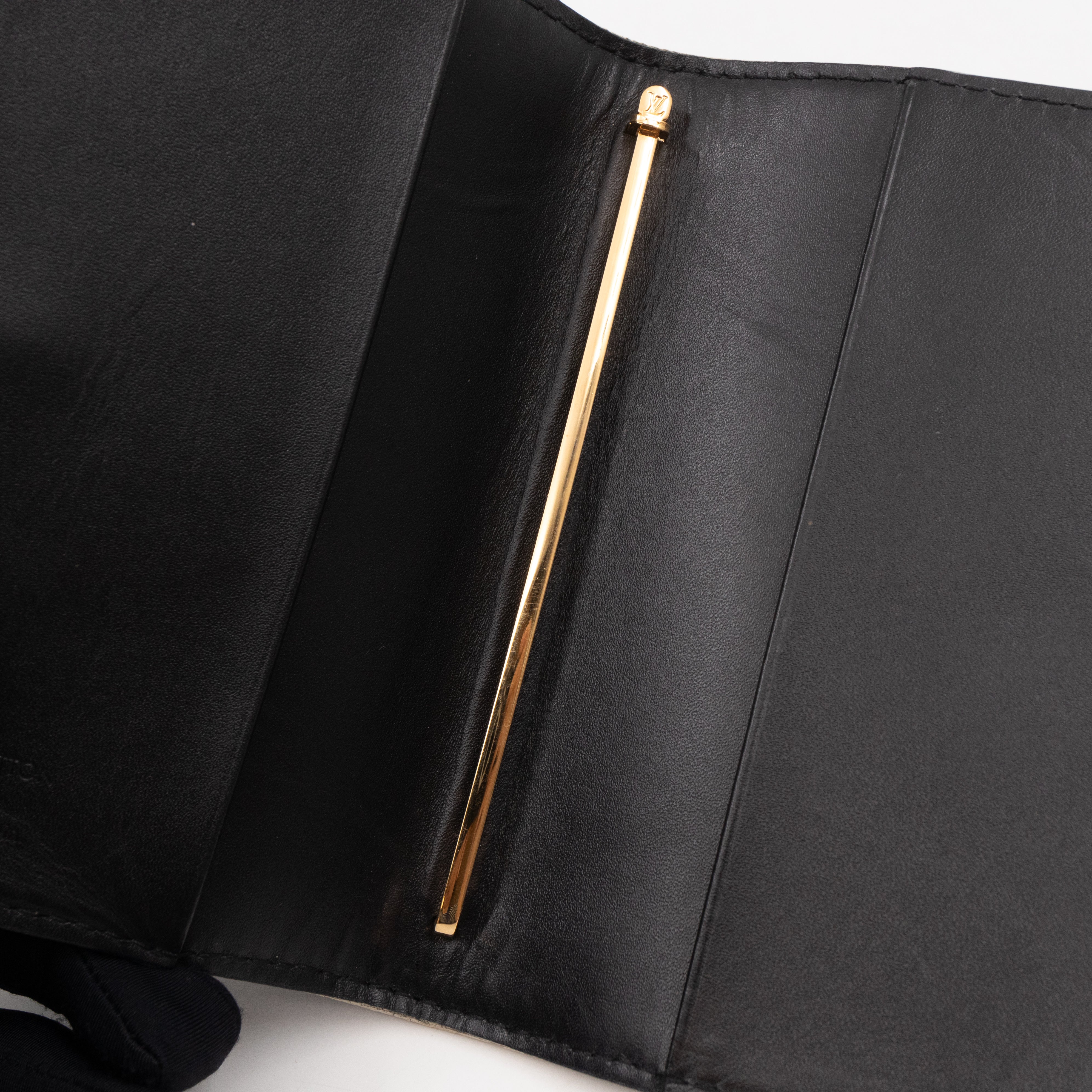 Small Agenda Cover Black Suhali Leather