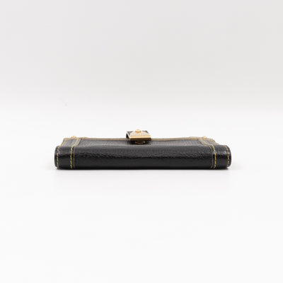 Small Agenda Cover Black Suhali Leather