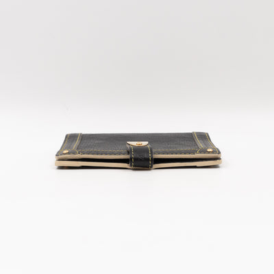 Small Agenda Cover Black Suhali Leather