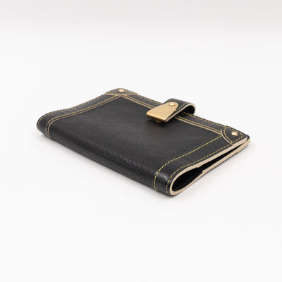 Small Agenda Cover Black Suhali Leather