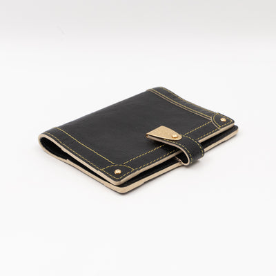 Small Agenda Cover Black Suhali Leather