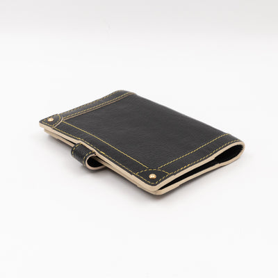 Small Agenda Cover Black Suhali Leather